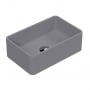 Nuie Vessel Rectangular Sit-On Countertop Basin 365mm Wide - Matt Grey