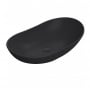 Nuie Vessel Oval Sit-On Countertop Basin 615mm Wide - Matt Black