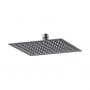 Nuie Windon Square Fixed Shower Head 200mm x 200mm - Brushed Pewter