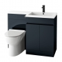 Orbit Empire RH Combination Unit with Sculptured Basin 1100mm Wide - Matte Anthracite