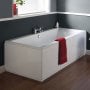 Nuie Asselby Square Double Ended Rectangular Bath