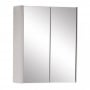 Prestige Arc 2-Door Mirror Bathroom Cabinet 600mm H x 500mm W - Matt Cashmere