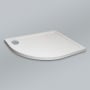 Prestige Foundation Stone Resin Offset Quadrant Shower Tray 1000mm x 800mm Left Handed