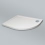 Prestige Foundation Stone Resin Offset Quadrant Shower Tray 900mm x 760mm Right Handed