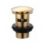 Prestige Nero Round Clicker Basin Waste Slotted - Brushed Brass