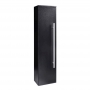 Prestige Purity Nero 1-Door Wall Hung Side Tall Unit 355mm Wide - Matt Black