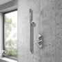 Purity Loop Chrome Dual Concealed Shower Set with Handset and Bracket