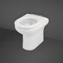 RAK Compact Rimless Back to Wall Comfort Height Pan White - Excluding Seat