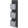 RAK Feeling Thermostatic Square Dual Outlet Concealed Shower Valve - Black