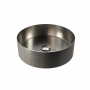 RAK Ingot Round Countertop Wash Basin 360mm Wide - Brushed Nickel