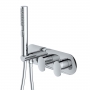 RAK Mercury Thermostatic Concealed Dual Outlet Shower Valve with Handset - Chrome