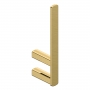 RAK Petit Square Spare Toilet Paper Holder - Brush Gold