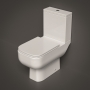 RAK Series 600 Close Coupled Toilet with Dual Flush Cistern - Slim Sandwich Urea Soft Close Seat