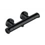 RAK Round Thermostatic Bar Shower Valve Bottom Outlet - Matt Black