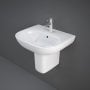 RAK Tonique Basin with Semi Pedestal 550mm Wide - 1 Tap Hole