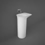 RAK Valet Free Standing Basin 530mm W Matt White - 0 Tap Holes