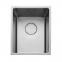 Rangemaster Cubix 1.0 Bowl Kitchen Sink with Waste Kit 360mm L x 440mm W - Stainless Steel