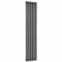 Reina Neval Single Vertical Aluminium Radiator 1800mm H x 345mm W Anthracite