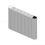 Reina Serre Electric Horizontal Aluminium White Radiator