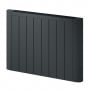 Reina Serre Electric Horizontal Aluminium Radiator 580mm H x 800mm W - Anthracite