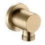 Sagittarius Deluxe Wall Shower Outlet - Brushed Brass