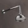 Sagittarius Chrome Fixed Shower Head and Arm 130mm Diameter Chrome