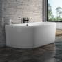 Signature Hera Supercast Double Ended Back to Wall Bath 1700mm x 750mm 0 Tap Hole (inc Leg Set)