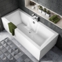 Signature Hermes Supercast Double Ended Rectangular Acrylic Bath