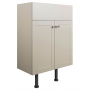 Signature Malmo Floor Standing 2-Door Vanity Unit 500mm Wide - Matt Latte