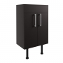 Signature Oslo Floor Standing 2-Door Vanity Unit 500mm Wide - Matt Graphite Grey