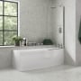 Signature Sustain Space-Saving Curved Shower Bath 1700mm x 740mm