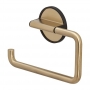 Tiger Tune Toilet Roll Holder without Cover - Brushed Brass/Black