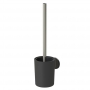 Tiger Tune Toilet Brush and Holder - Brushed Stainless Steel/Black