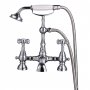 Verona Edwardian Bath Shower Mixer Tap Pillar Mounted - Chrome