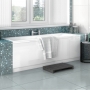 Verona Oporto Tungstenite Double Ended Rectangular Acrylic Bath