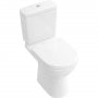 Villeroy & Boch O.novo Open Back Close Coupled Toilet with Push Button Cistern - Soft Close Seat