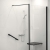 AKW Level Best Black Wet Room Glass Shower Screen