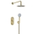 Bristan Hourglass Dual Concealed Mixer Shower with Shower Kit and Fixed Head - Brushed Brass