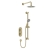 Bristan Saffron Dual Concealed Mixer Shower with Shower Kit and Fixed Head - Brushed Brass