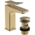 Bristan Tangram Eco Start Basin Mixer Tap with Clicker Waste - Brushed Brass