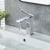 Bristan Tangram Eco Start Basin Mixer Tap with Clicker Waste - Chrome