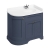 Burlington 100 Curved RH 3-Door Vanity Unit and White Basin 1000mm Wide Blue - 0 Tap Hole