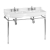 Burlington Edwardian Double Basin 1200mm Wide and Wash Stand - 1 Tap Hole