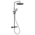 Deva Aurajet Aio S Cool Touch Bar Shower with Diverter and Adjustable Rail - Matt Black