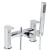 Delphi Ganton Bath Shower Mixer Tap with Shower Kit Pillar Mounted - Chrome