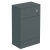 Delphi Halite Combination Unit with 500mm WC Unit - 1100mm Wide - Matt Grey