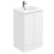 Delphi Halite Floor Standing 2-Door Vanity Unit with Basin 500mm Wide - White