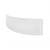 Delphi Symetria Corner Bath Panel 520mm H x 1200mm W White - 3mm