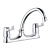 Delphi Two-handle Lever Sink Mixer Tap Deck Mounted - Chrome