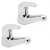 Deva Adore Modern Basin Taps Pair - Chrome